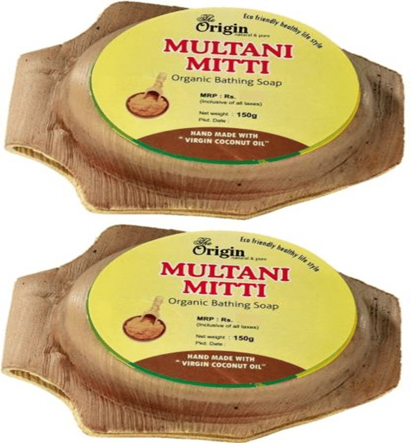 The Origin Kerala Ayurvedic Herbal Body Soap - 150 Grams (Multani Mitti) (Pack Of 2)