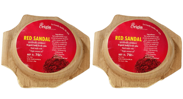 The Origin Kerala Ayurvedic Herbal Body Soap - 150 Grams (Red Sandal) (Pack Of 2)