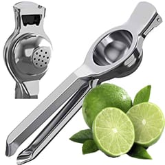 Stainless Steel Lemon Squeezer Juicer with Bottle Opener, 2 in 1 Squeezer