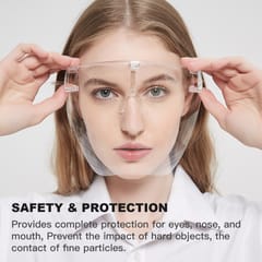 Multipurpose Clear Face Shield Reusable Anti-fog Anti-Scratch Protective Fashion Wear for Men And Women