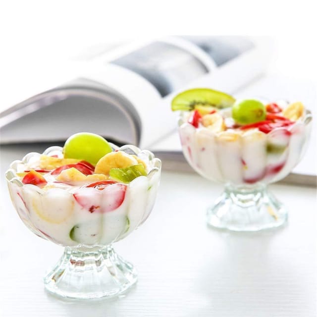 Serving Dessert Bowl Ice Cream Salad Fruit Bowl - 6pcs