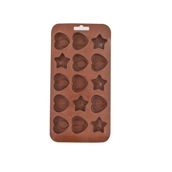 Silicone Food Grade Reusable Non-Stick Multi Shape 15 Cavity Chocolate Mold