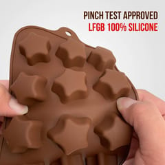 Silicone Food Grade Reusable Non-Stick Multi Shape 15 Cavity Chocolate Mold