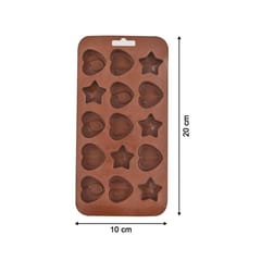 Silicone Food Grade Reusable Non-Stick Multi Shape 15 Cavity Chocolate Mold