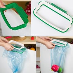 Hanging Plastic Kitchen Trash Can Bag Holder