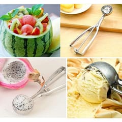 Stainless Steel Ice Cream Scoop, Best Good Grip Ice Cream Spoon