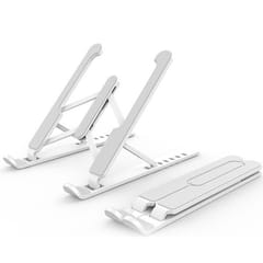 Adjustable Laptop Stand Holder with Built-in Foldable Legs and High Quality Fibre