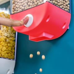 Wall Mounted Cereal Dispenser Tank Grain Dry Food Container (1100ML)