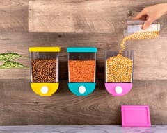 Wall Mounted Cereal Dispenser Tank Grain Dry Food Container (1100ML)