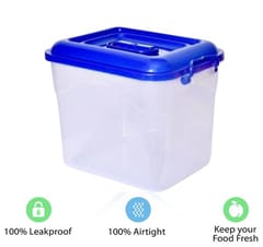 Plastic Storage Container with Lid and Measuring Cup - 5.5kg