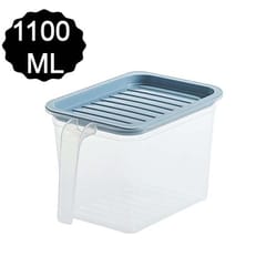 Air Tight Unbreakable Big Size 1100 ml Square Shape Kitchen Storage Container